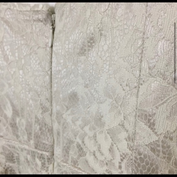 AIDAN Aidan Mattox Ivory Lace Corset Dress - Picture 4 of 8